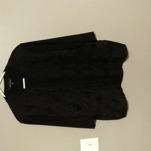 Textured Ming Wang sweater jacket